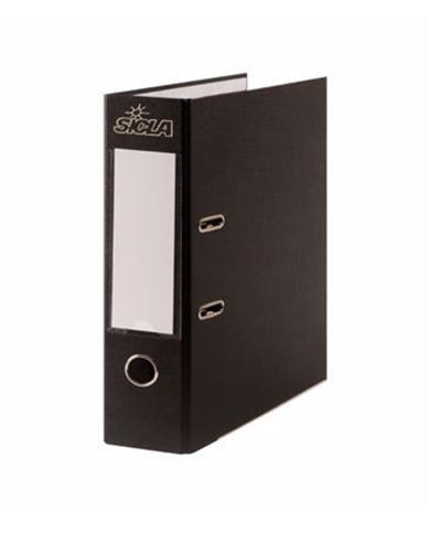 Classeur à levier Simili 08 cm 32x28 noir sp Sicla
