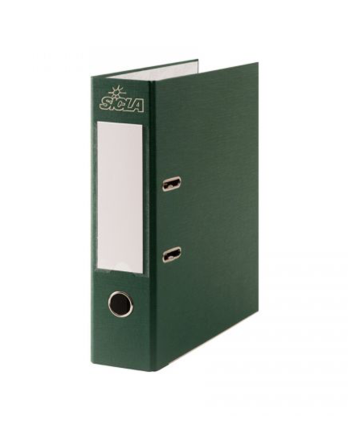 Classeur à levier Simili 08 cm 32x28 vert sp Sicla