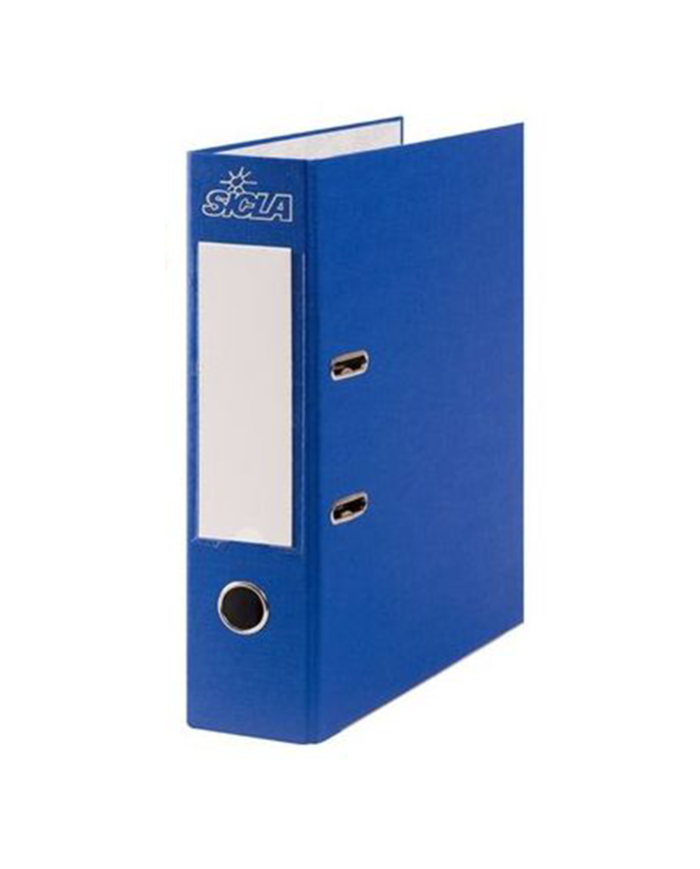 Classeur à levier Simili 08 cm 32x28 bleu sp Sicla