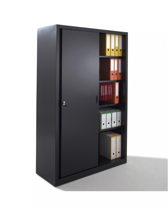 Armoire haute à portes coulissantes 200 X 120 X 45 cm - Coloris au choix