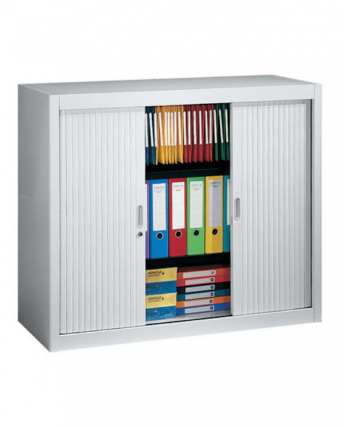 Armoire à rideaux basse métallique 100X120X45 cm - Coloris au choix