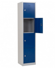 Vestiaire à 4 portes 198*30*45 CM fermeture standard