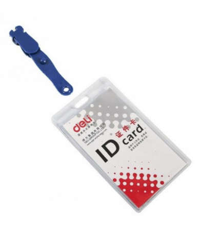 lot de 50 portes badges DELI avec pinces brelettes 54X90 mm