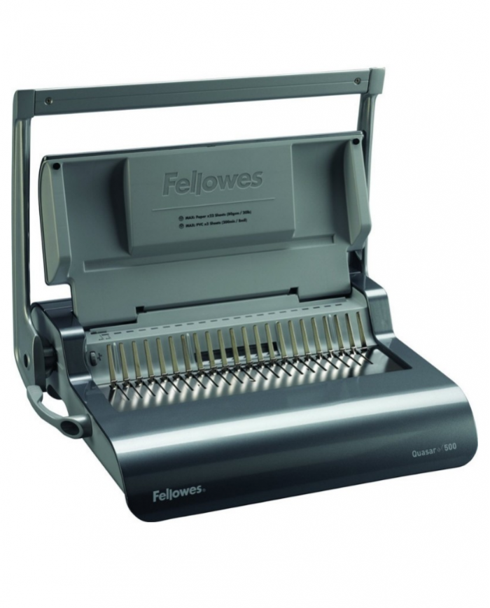 Perforelieur FELLOWES Quasar+ 500 à anneaux plastiques