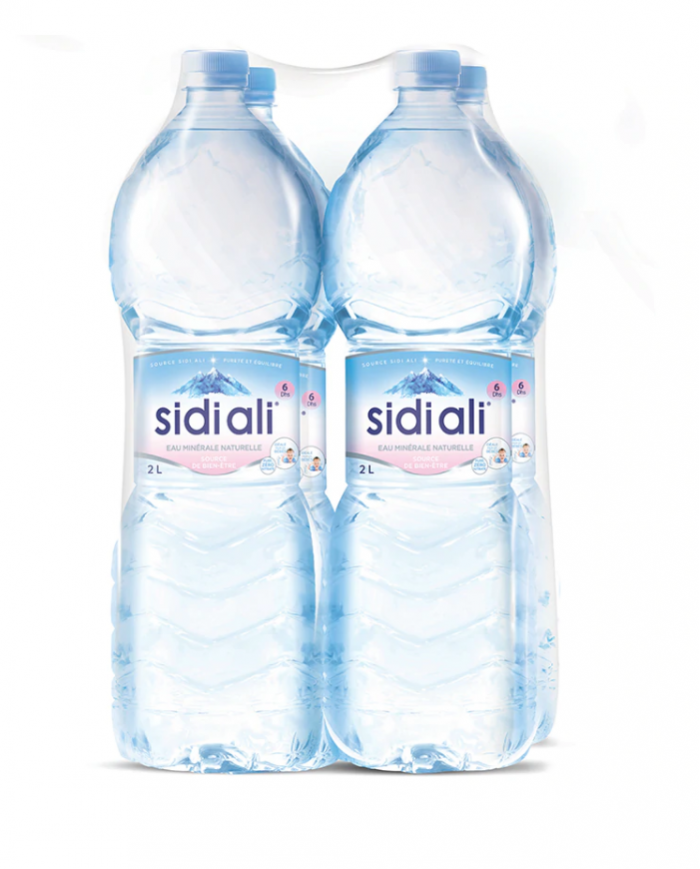 SIDI ALI eau minérale - Paquet de 4 X 2L