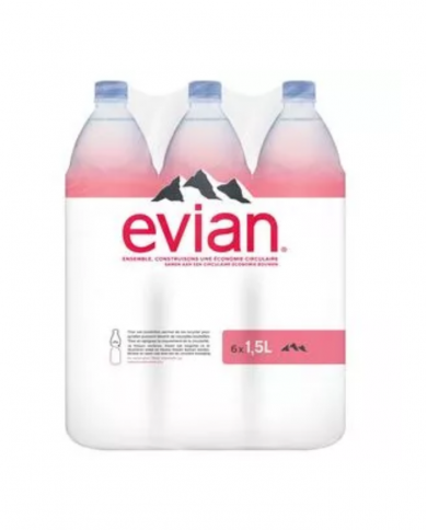 Evian 1,5 cl - Paquet de 6
