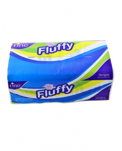 Paquet de 550 mouchoirs fine fluffy
