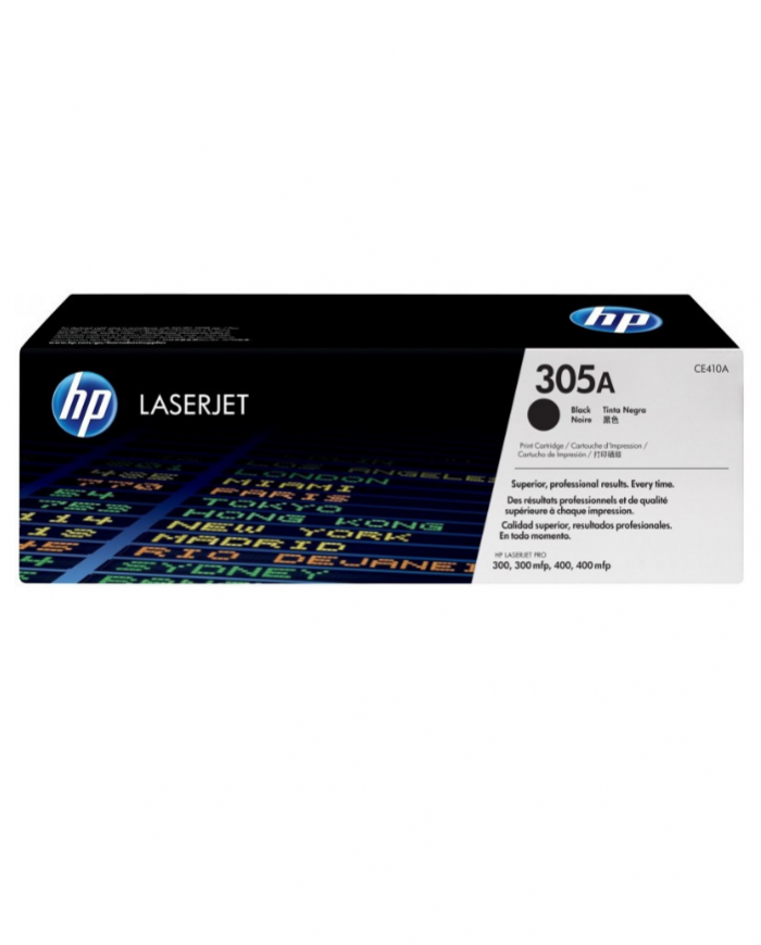 Toner HP LaserJet d'origine HP 305A Noir CE410A