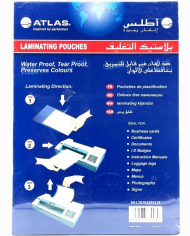 Paquet de 100 pochettes de plastification ATLAS 125 Microns A4