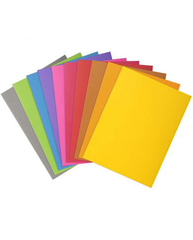 Paquet de 100 sous-chemises EXACOMPTA 80G A4 couleurs pastels assorties
