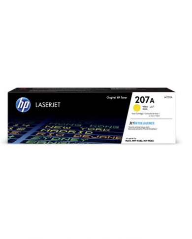 Toner HP LaserJet d'origine HP 207A Jaune (W2212A)
