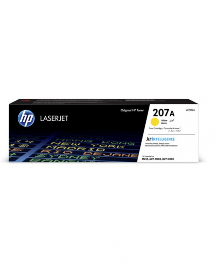 Toner HP LaserJet d'origine HP 207A Jaune (W2212A)
