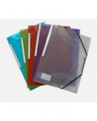 Lot de 10 chemises à rabat A4 sicla en polypropylène coloris au choix