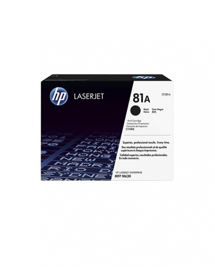 Toner HP LaserJet d'origine HP 81A Noir (CF281A)