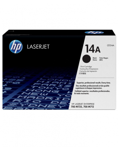 Toner HP LaserJet d'origine HP 14A Noir (CF214A)