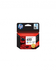 Cartouche d'encre HP d'origine (CZ102AE) 650 trois couleurs