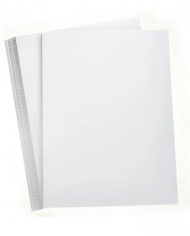 Paquet de 100 couvertures chromées A4 en Blanc