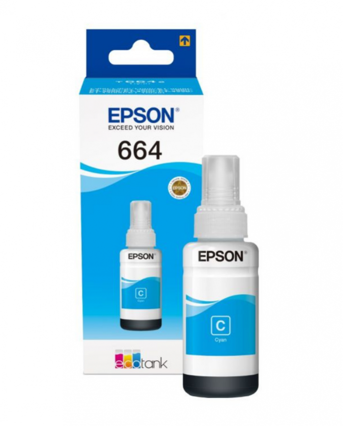 Bouteille d'encre Epson d'origine Epson 664 C (T6642) Cyan