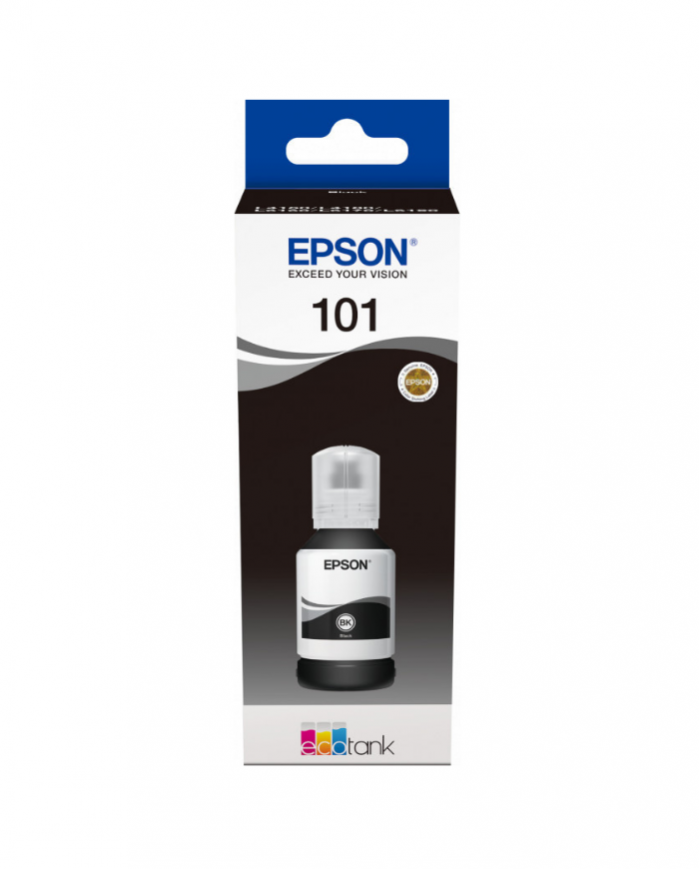 Bouteille d'encre Epson EcoTank d'origine 101 Noir