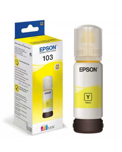 Bouteille d'encre Epson EcoTank d'origine 103 Jaune