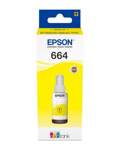 Bouteille d'encre Epson d'origine Epson 664 Y (T6644) Jaune