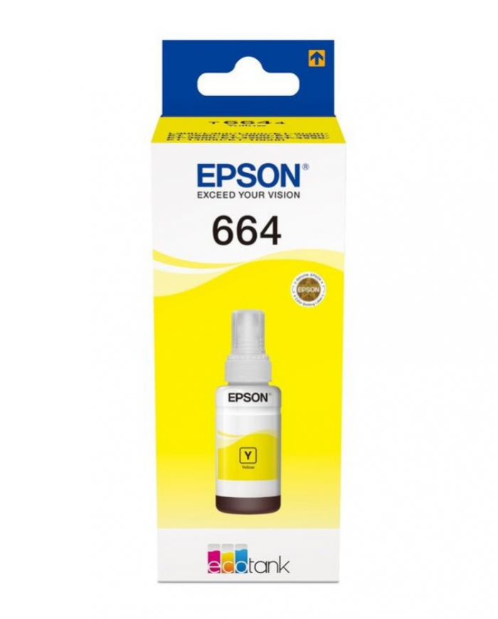 Bouteille d'encre Epson d'origine Epson 664 Y (T6644) Jaune