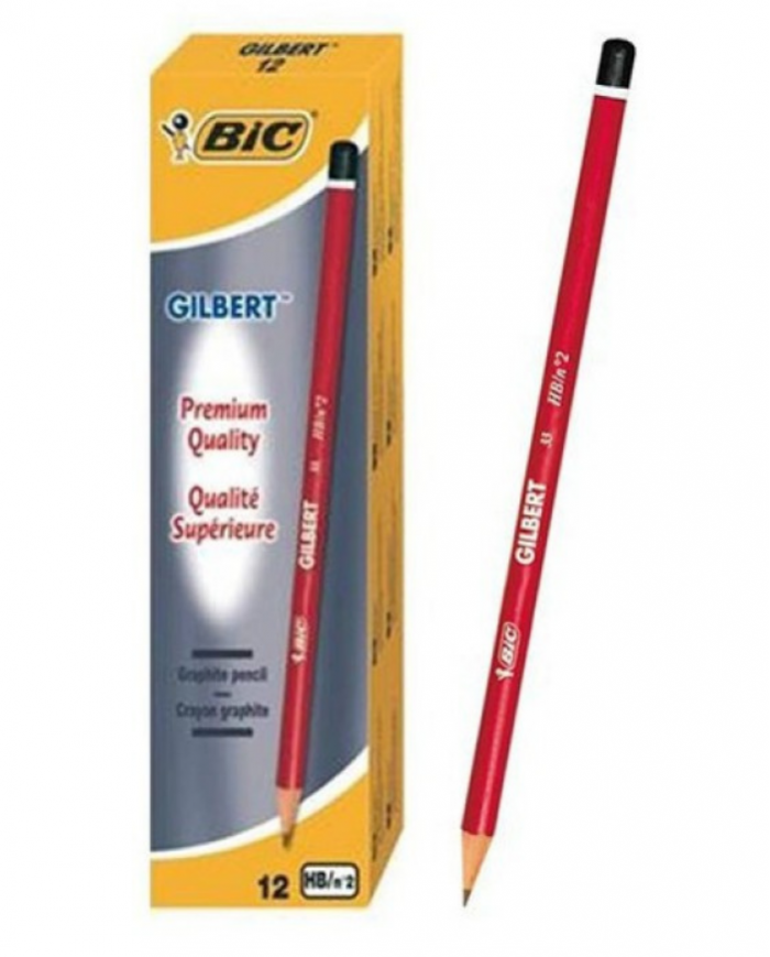 Boite de 12 Crayons graphite BIC Gilbert HB