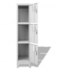 Vestiaire à 3 portes 198*30*45CM fermeture standard
