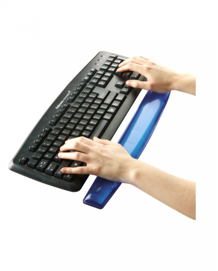 Repose-poignets clavier Gel Crystal™ Bleu