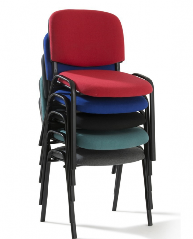 Chaise Visiteur ISO en Tissu Coloris au choix
