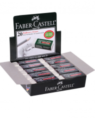 Boite de 20 Gommes Faber castell Blanches