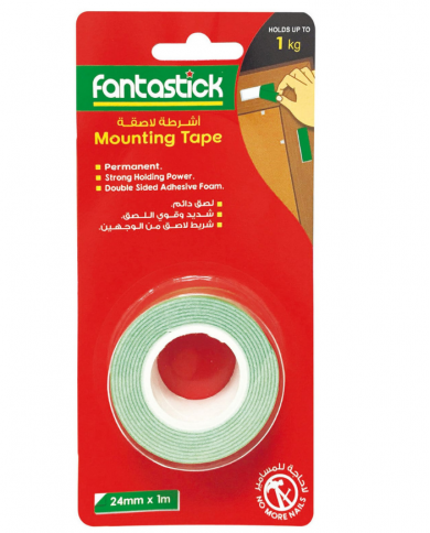 LOT DE 24 ROULEAUX ADHÉSIFS DOUBLE FACE FANTASTICK 24MM X 1M