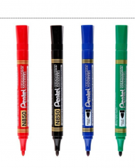 BOITE DE 4 MARQUEURS PERMANENTS BIC 2000 CONICAL COULEURS ASSORTIES