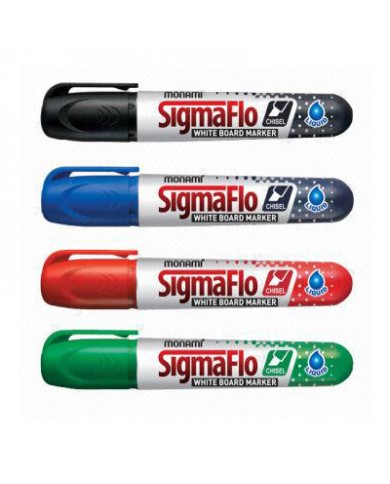 Boite De 12 Marqueurs Pour Tableau Sigma MONAMI Pointe biseautée