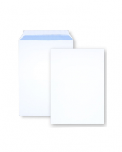Boite de 250 Pochettes blanches 229x324mm mm 100G SAM