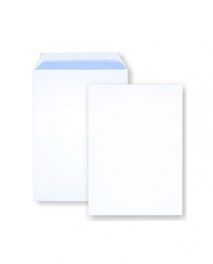 Boite de 250 Pochettes blanches 229x324mm mm 100G SAM