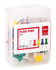 Lot de 10 Boite de 35 Punaises signalétiques DELI Coloris assorties