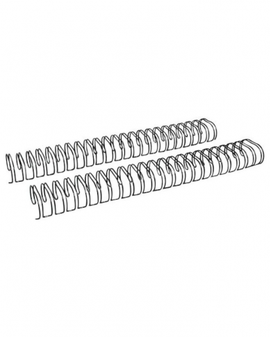 Boite de 50 baguettes spirales métalliques RENZ 16 MM 3:1 Noir