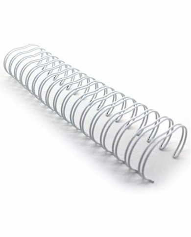 Boite de 20 baguettes spirales métalliques RENZ 32 MM 2:1 Blanc