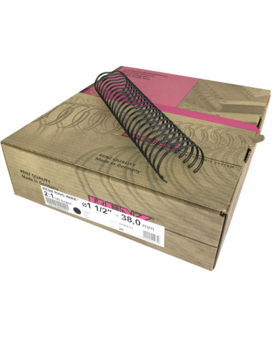 Boite de 20 baguettes spirales métalliques RENZ 38 MM 2:1 Coloris au choix