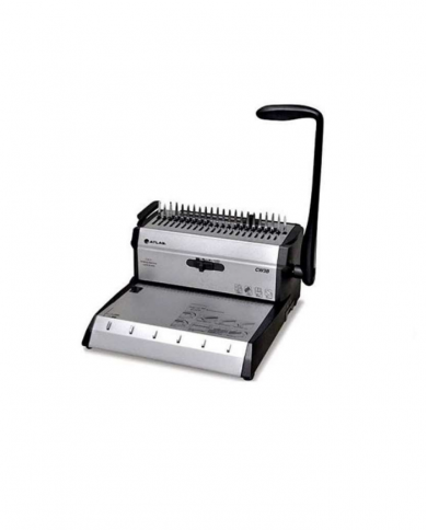 MACHINE MANUELLE DE RELIURE ET PERFORATION ATLAS 2 EN 1 POUR RELIURE PLASTIQUE/MÉTAL 450 FEUILLES