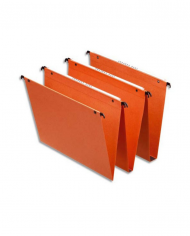 Lot de 25 Dossiers Suspendu Tiroir 330 Kraft Orange en V SICLA
