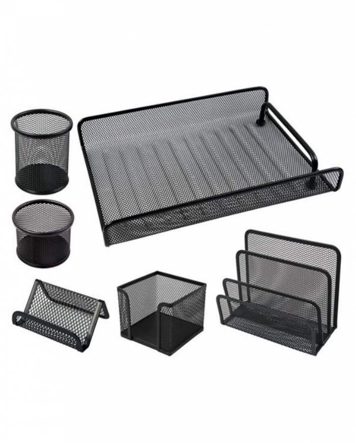 Ensemble de bureau en métal 6 pcs