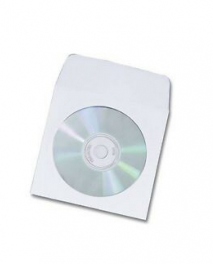Paquet de 50 enveloppes Pour CD avec fenêtre