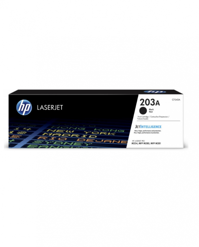 Toner HP LaserJet d'origine HP 203A Noir (CF540A)