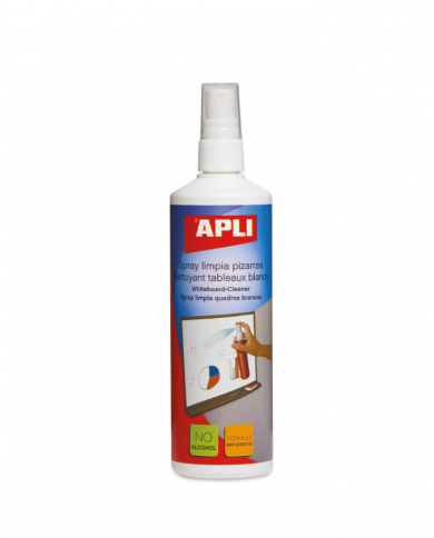 Spray nettoyant APLI pour tableaux blancs 250ML
