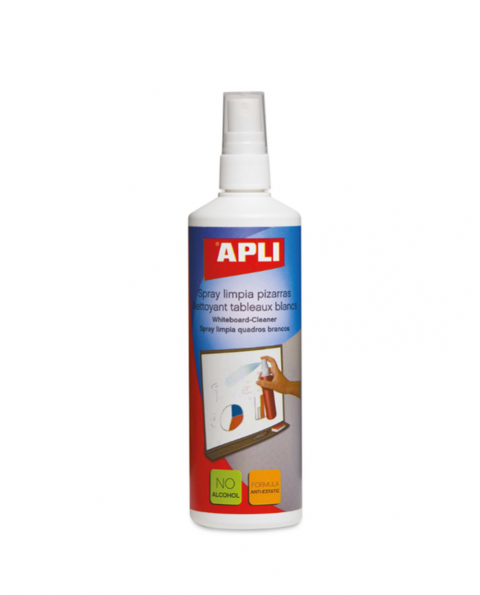Spray nettoyant APLI pour tableaux blancs 250ML