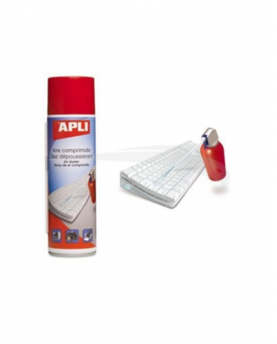 Bombe à gaz dépoussiérant pour clavier Apli 400 ml
