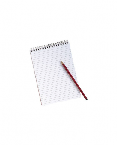 Lot de 5 Bloc-notes Steno à spirale Format 13,5x21 cm