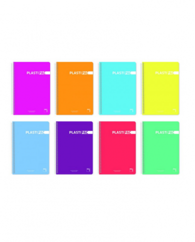 Cahier A5 spirale Plastipac 5x5 90G